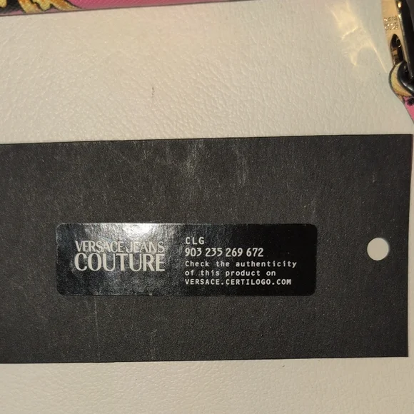 Versace Jeans Couture Pink, Gold, and Black Wallet - Picture 4 of 16